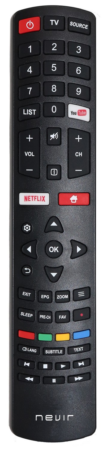 TV LED 32" - Nevir NVR900232RD2SSMN, HD, 4 Modos de sonido, Smart TV, USB, HDMI, Miracast, WiFi, Negro