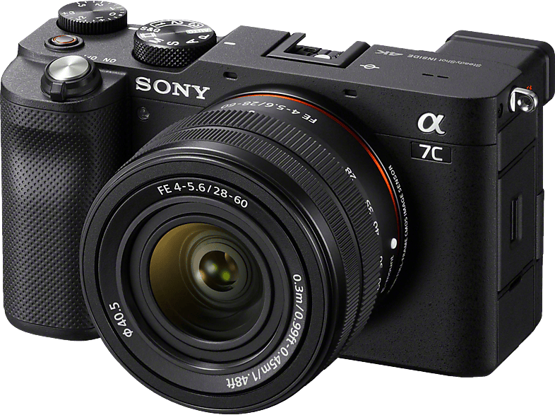 SONY Alpha 7C Kit (ILCE-7CL) Systemkamera mit Objektiv 28-60 mm, 7,6 cm ...