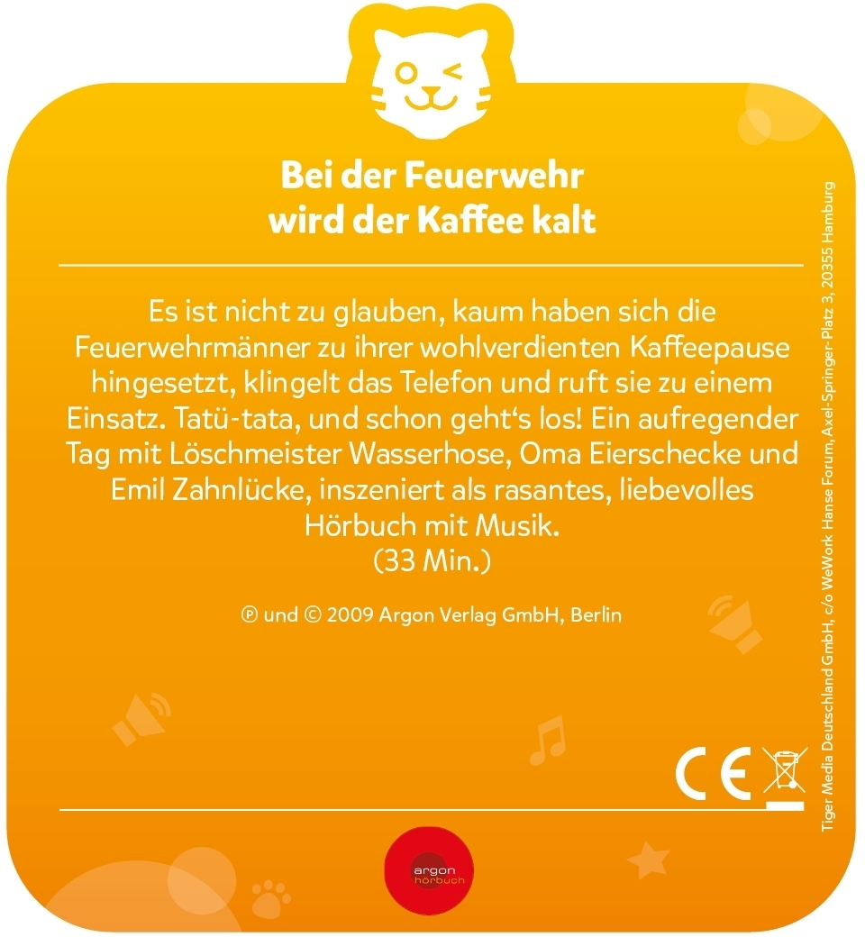 TIGERMEDIA Bei der Feuerwehr wird der Kaffee kalt Tigercard, Mehrfarbig