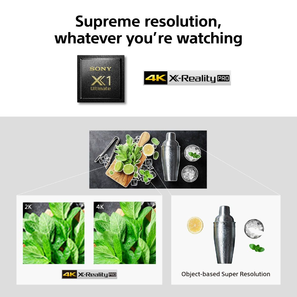 TV OLED 48" - Sony KD-48A9 Master Series, UHD4K, HDR, X1 Ultimate, Acoustic Surface Audio+, AndroidTv, Negro