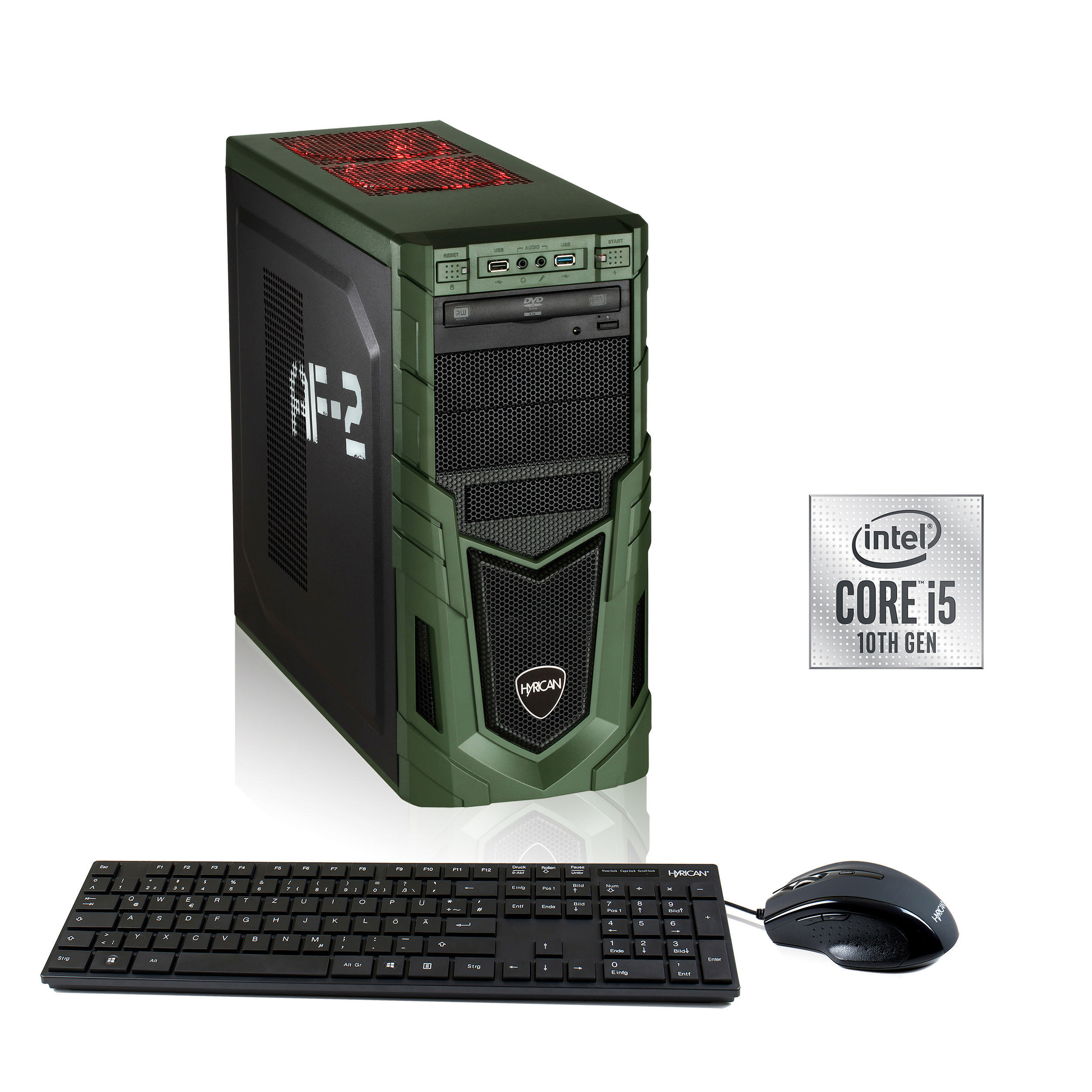 HYRICAN MILITARY GAMING 6578 - Intel® Core™ i5 i5-10400F - 16 GB - 480 GB - NVIDIA GeForce RTX™ 2060 - Windows 10