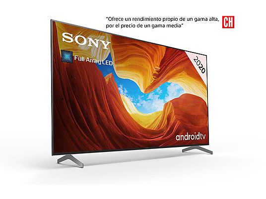 TV LED 65" - Sony KD-65XH9096, UHD 4K, HDR, X1, FALD, Smart TV (Android TV), Asistente de Google, Negro