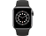 APPLE Watch Series 6 - Boîtier Aluminium Gris sidéral 40mm, Bracelet Sport Noir (MG133NF/A)