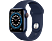APPLE Watch Series 6 (GPS + Cellular) 40 mm - Smartwatch (130 - 200 mm, Fluorelastomer, Blau/Dunkelmarine)
