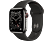 APPLE Watch Series 6 (GPS + Cellular) 40 mm - Montre intelligente (130 - 200 mm, Fluoroélastomère, Graphite/Noir)