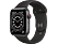 APPLE Watch Series 6 (GPS + Cellular) 44 mm - Smartwatch (140 - 220 mm, Fluorelastomer, Space Grau/Schwarz)