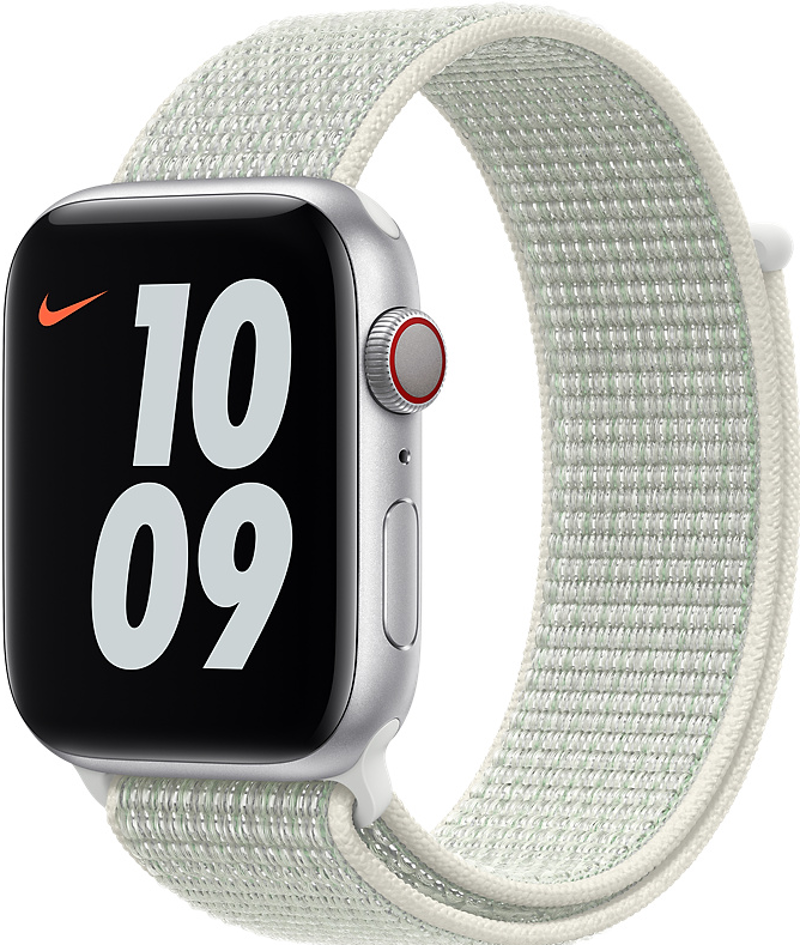 APPLE 44 mm Nike Sport Loop Spruce Aura (MGQJ3ZM/A)