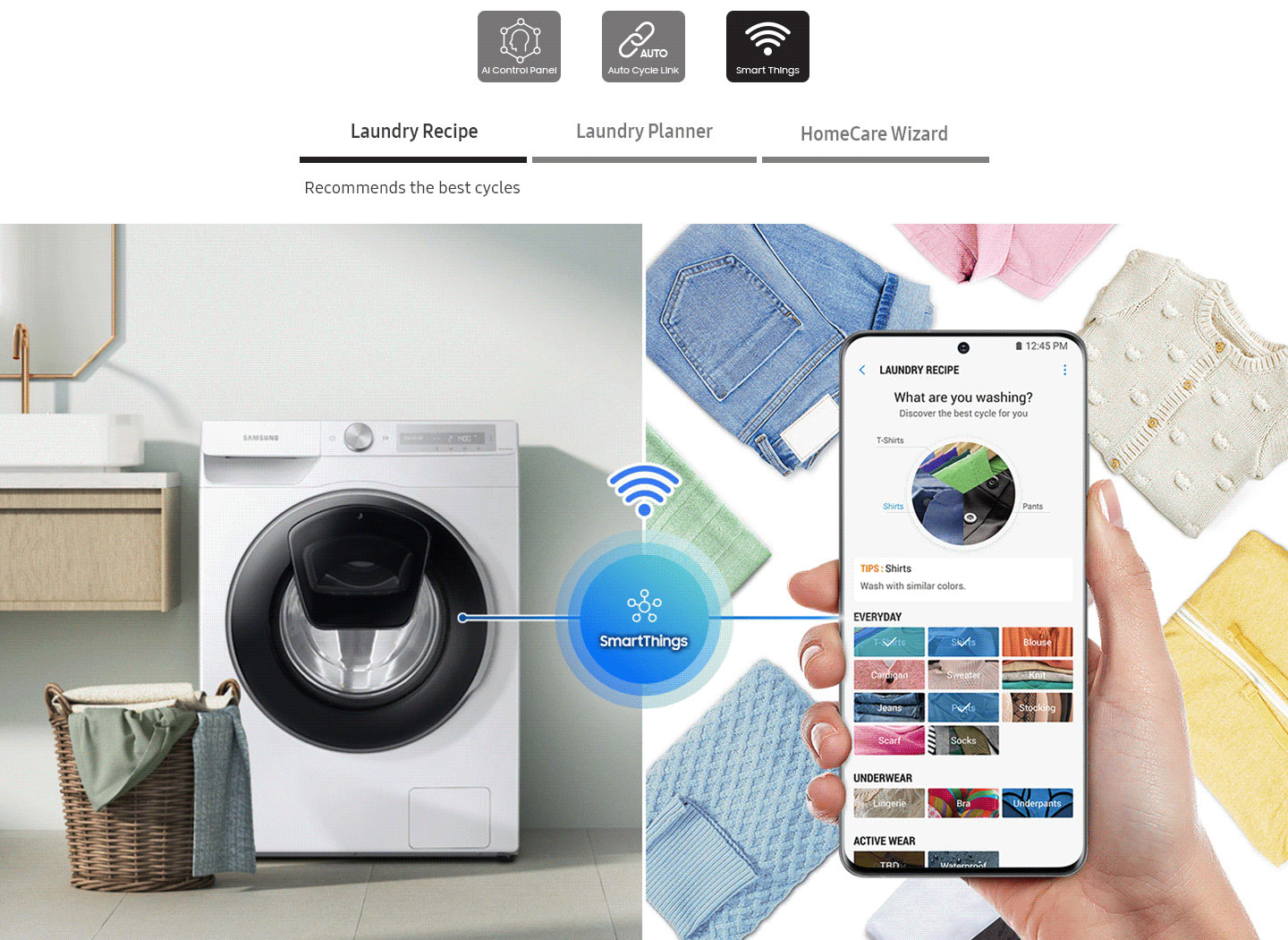 SAMSUNG AddWash 6000-serie WW10T654ALE
