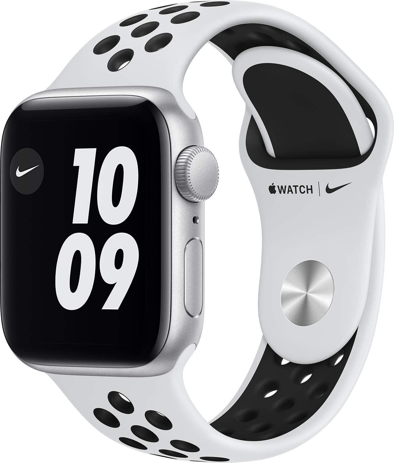 Apple Watch Se Nike+ 40mm Zilver Aluminium / Platinum/zwarte Sportband