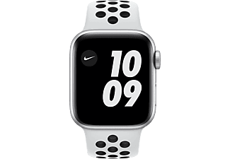 APPLE Watch SE Nike+ 40mm zilver aluminium / platinum/zwarte sportband  kopen? | MediaMarkt