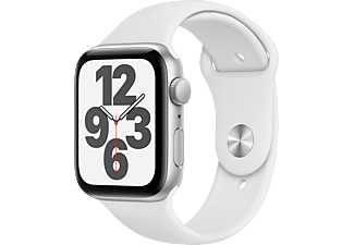APPLE Watch SE 44mm zilver aluminium / witte sportband