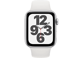 APPLE Watch SE 44mm zilver aluminium / witte sportband