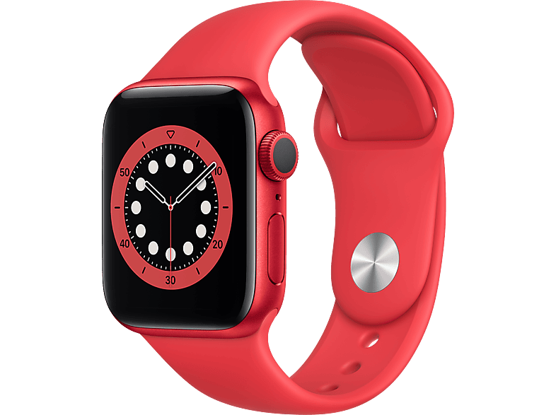 Apple Watch Series 6 40mm (product)red Rood Aluminium / Rode Sportband