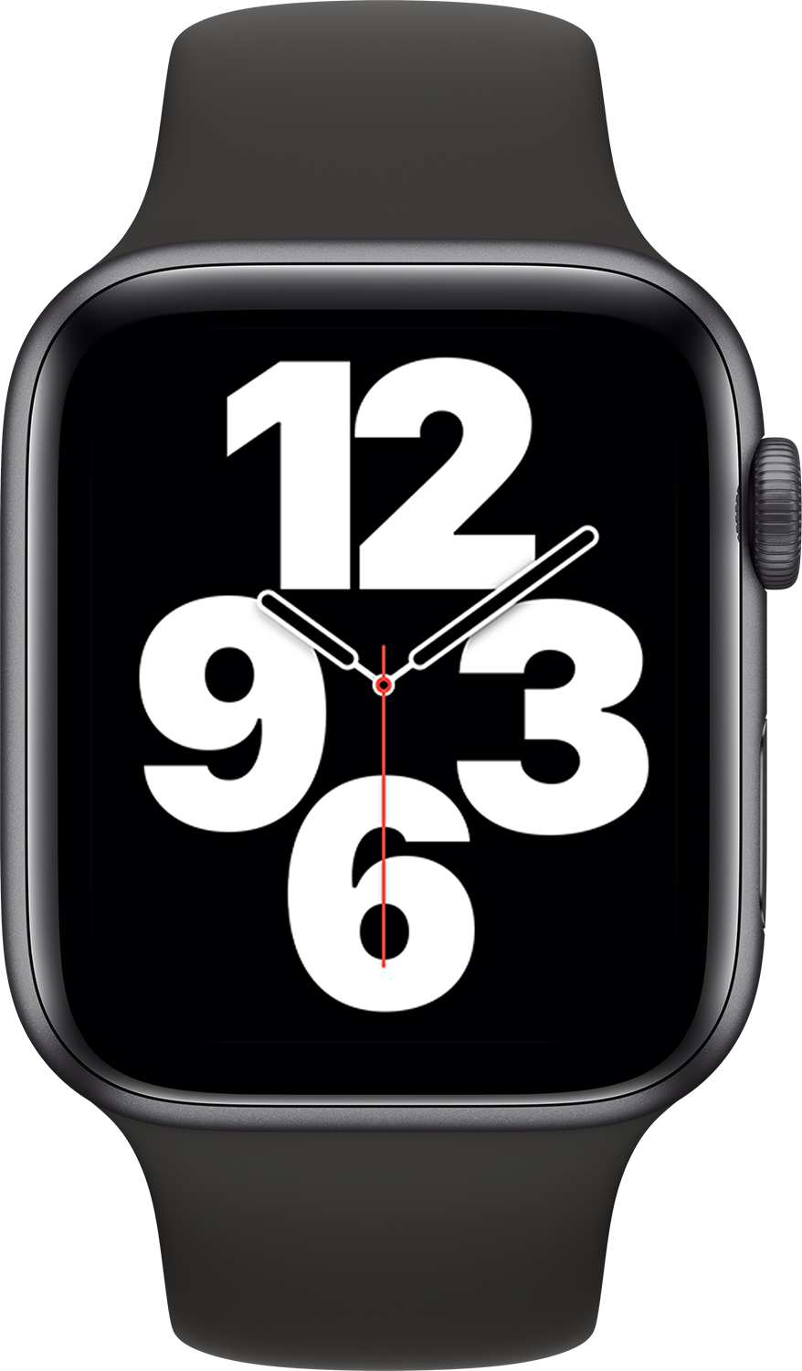 APPLE Watch SE 44mm spacegrijs aluminium / zwarte sportband