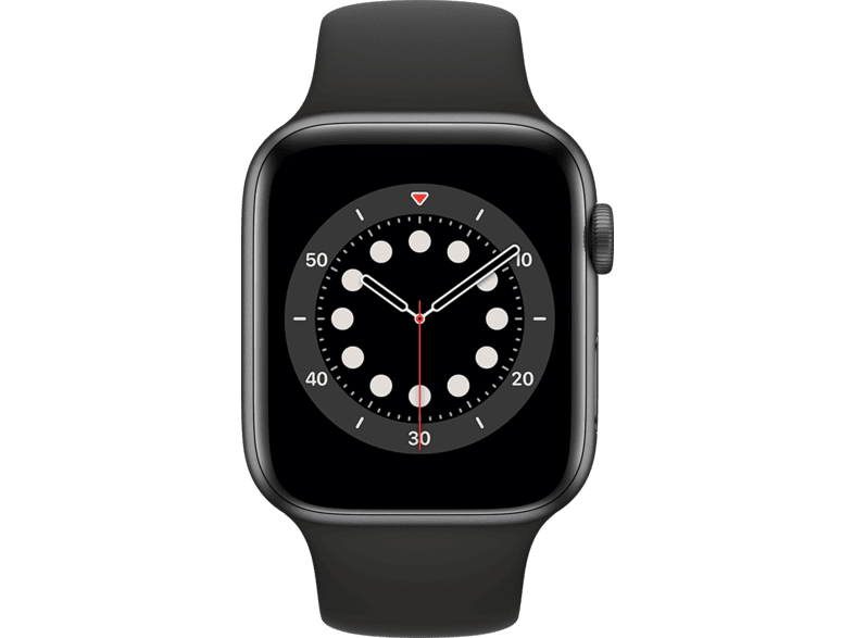 schapen zwak Voorstel APPLE Watch Series 6 44mm spacegrijs aluminium / zwarte sportband kopen? |  MediaMarkt