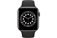 APPLE Watch Series 6 44mm spacegrijs aluminium / zwarte sportband