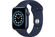 APPLE Watch Series 6 44mm blauw aluminium / blauwe sportband