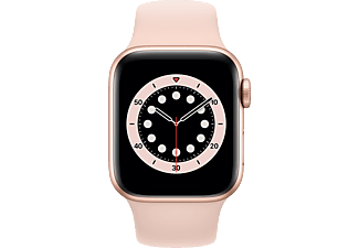 APPLE Watch Series 6 40mm goud aluminium / roze sportband