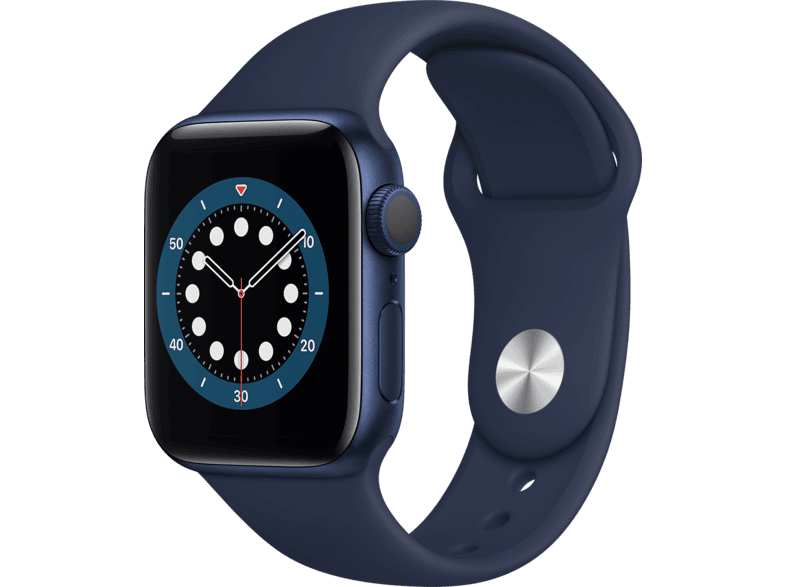 APPLE Series 6 40mm blauw aluminium / blauwe sportband kopen? MediaMarkt