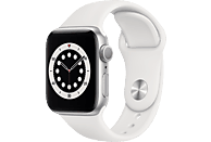 APPLE Watch Series 6 40mm zilver aluminium / witte sportband
