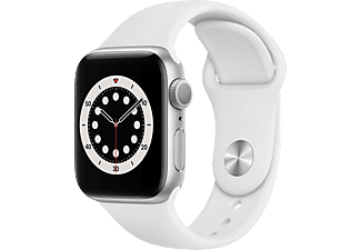 APPLE Watch Series 6 40mm zilver aluminium / witte sportband kopen? |  MediaMarkt
