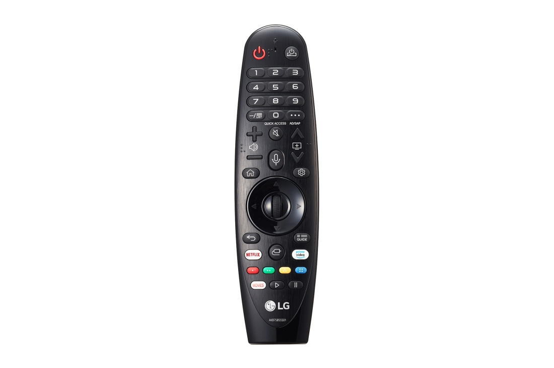 Mando a distancia - LG MR20GA, Para Smart TV LG 2020, Rueda, Control de voz, Botones Netflix, Prime, Negro