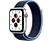 APPLE Watch SE (GPS + Cellular) 44 mm - Smartwatch (140 - 220 mm, Gewebtes Nylon, Silber/Dunkelmarine)