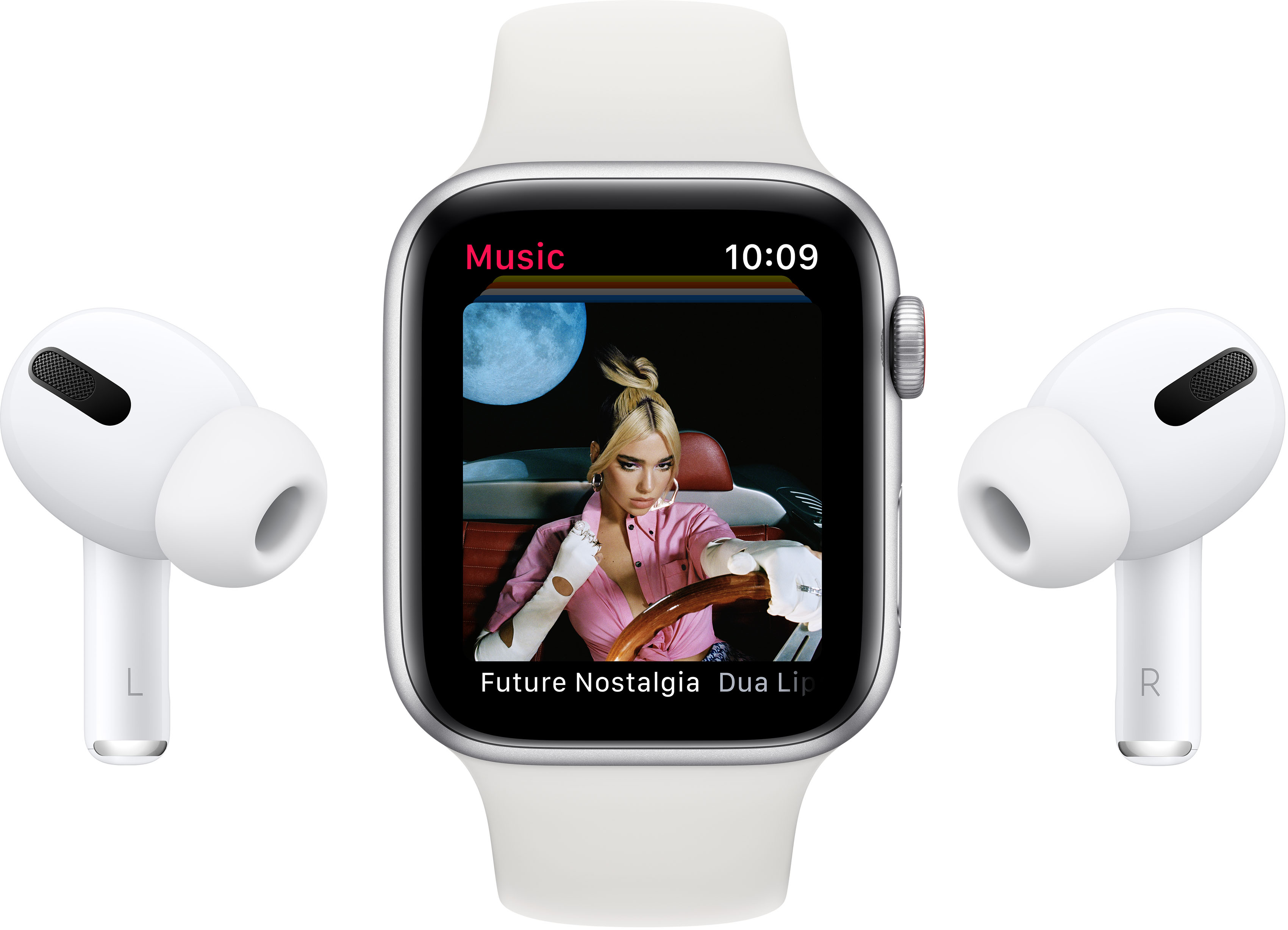 APPLE Watch SE (GPS + Cellular) 40 mm - Smartwatch (130 - 200 mm, Gewebtes Nylon, Gold/Pflaume)