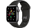 APPLE Watch SE (GPS) 40 mm - Smartwatch (130 - 200 mm, Fluorelastomer, Space Grau/Schwarz)