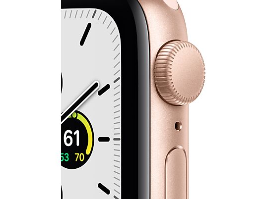 APPLE Watch SE (GPS) 40 mm - Smartwatch (130 - 200 mm, Fluoroelastomero, Oro/Rosa sabbia)