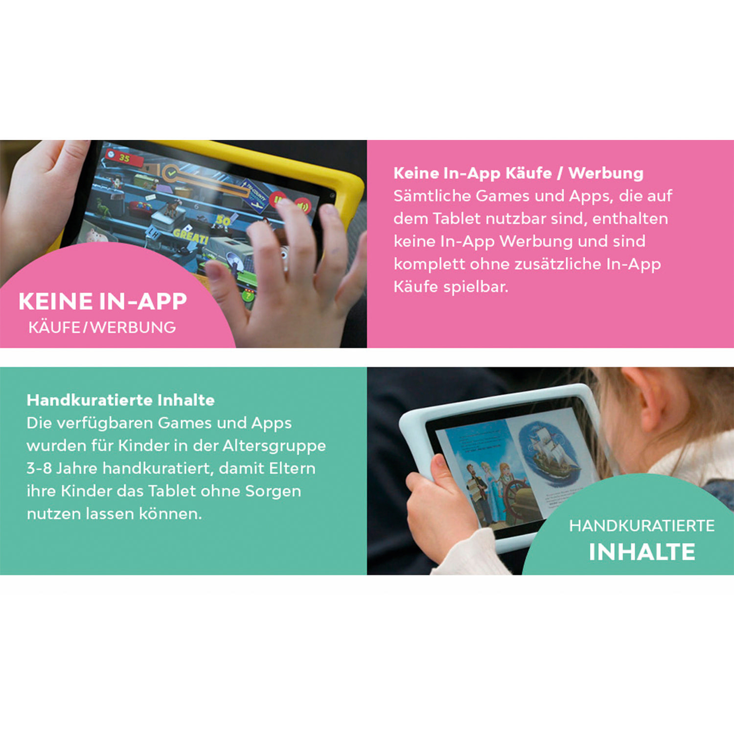 PEBBLE GEAR Toy Story 4 Tablet (German) Kinder-Tablet, Schwarz