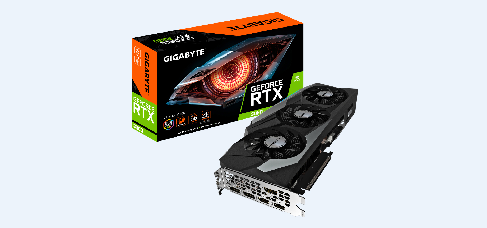 GIGABYTE GeForce RTX™ 3080 Gaming OC 10GB (GV-N3080GAMING OC-10GD) (NVIDIA, Grafikkarte)
