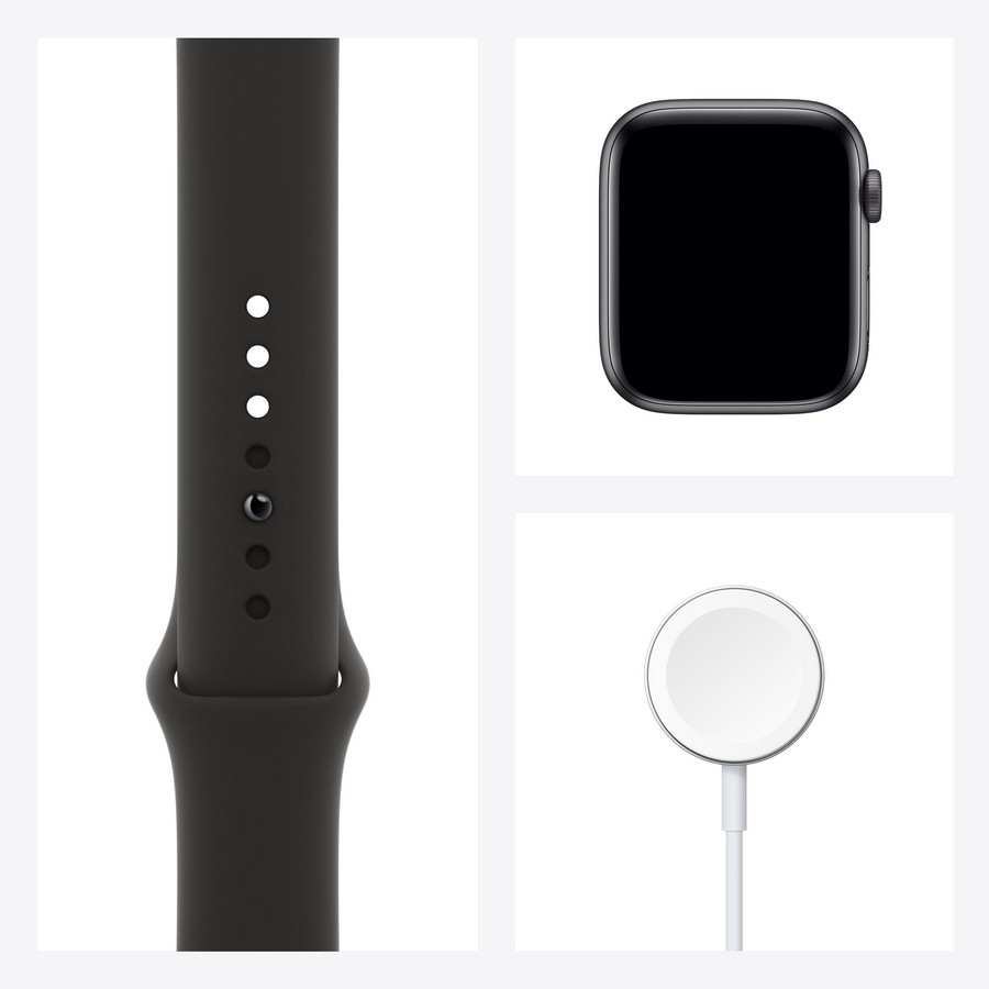 Apple Watch, correa y cable de carga.
