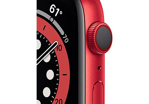 APPLE Watch Series 6 GPS + Cell, 40mm Aluminiumgehäuse PRODUCT(RED), Sportarmband, Rot