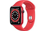 APPLE Watch Series 6 GPS + Cell, 44mm Aluminiumgehäuse PRODUCT(RED), Sportarmband, Rot