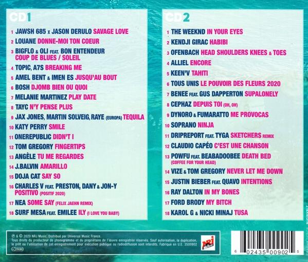 Boîtier de CD avec deux CD et texte en français. Design coloré.