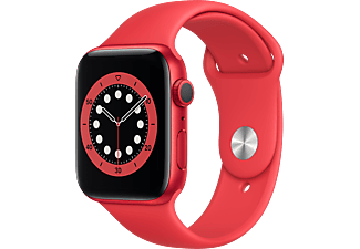 APPLE Watch Series 6 44mm (PRODUCT)RED rood aluminium / rode sportband
