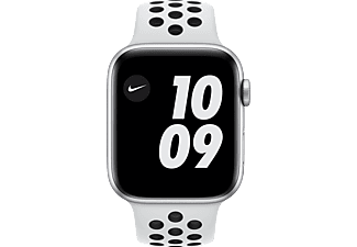 APPLE Watch Series 6 Nike+ 44mm zilver aluminium / platinum/zwarte sportband
