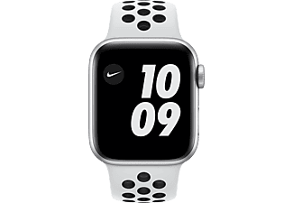 APPLE Watch Series 6 Nike+ 40mm zilver aluminium / platinum/zwarte sportband