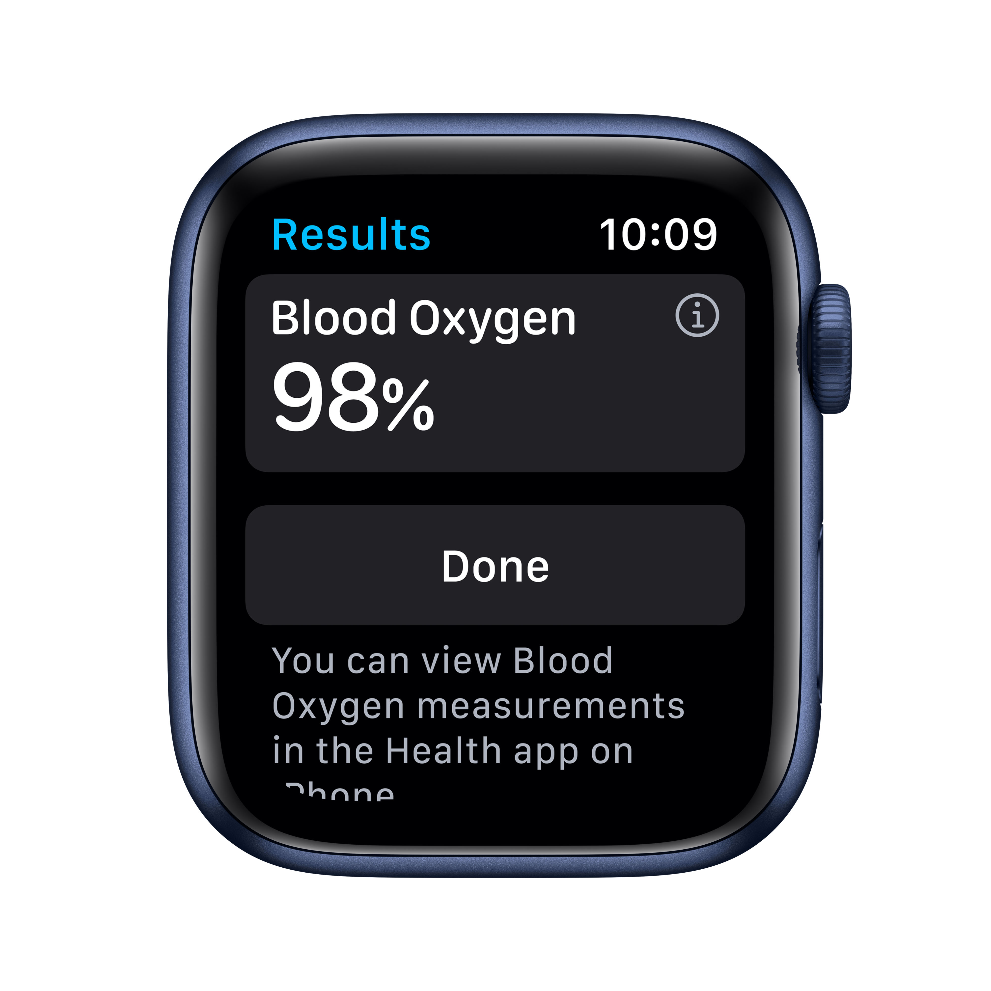 APPLE Watch Series 6 GPS, 40mm Aluminiumgehäuse Blau, Sportarmband, Dunkelmarine