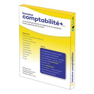 Banana Comptabilité Plus (5 appareils/1 an) - PC/MAC - Französisch