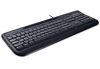 Teclado - Microsoft Wired Keyboard 600, USB, Negro