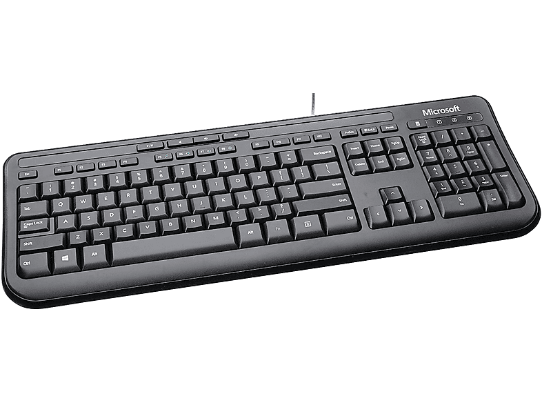 Microsoft Teclado ergonómico para empresas - Cableado - Negro