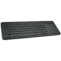 Teclado - Microsoft All in One Media Keyboard, inalámbrico, compatible con TV, panel táctil