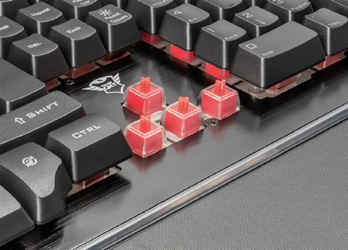 Teclado gaming - Trust GXT 860 THURA, USB, Español, Negro