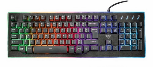 Teclado gaming - Trust GXT 860 THURA, USB, Español, Negro