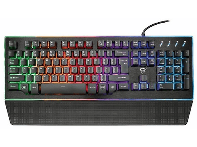 Trust Gxt 860 thura rgb teclado gaming led color negro semimecanico 21843 semimech idioma español iluminado gxt860 usb