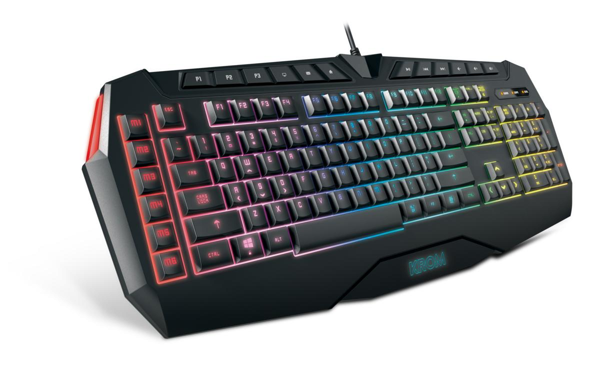 Teclado gaming - Krom Khaido, USB, QWERTY (Inglés)