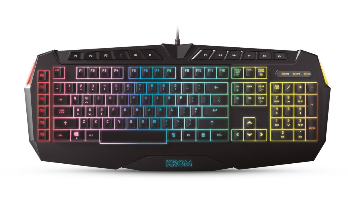 Teclado gaming - Krom Khaido, USB, QWERTY (Inglés)
