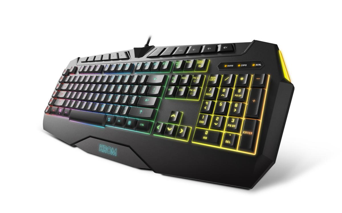 Teclado gaming - Krom Khaido, USB, QWERTY (Inglés)